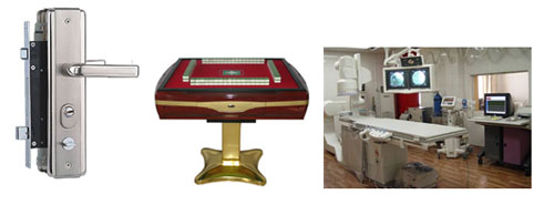 各種自動販賣機器、自動門鎖、停車設備